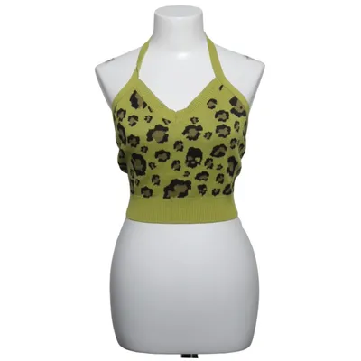 Haltertop (Groen, Zwart) van Killstar Polyester, Viscose