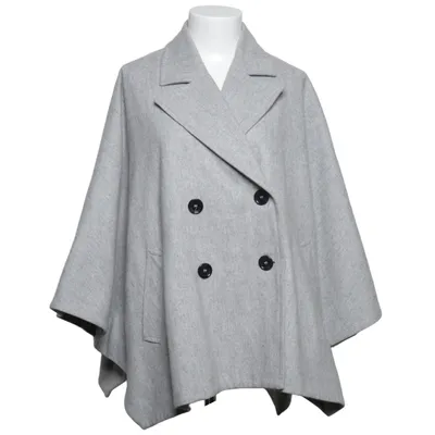 Cape (Grå) fra Dagmar Elastan, Polyester, Uld