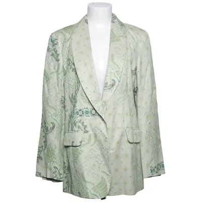 Blazer (Grøn, Flerfarvet) fra Odd Molly Linned, Polyester, Viscose