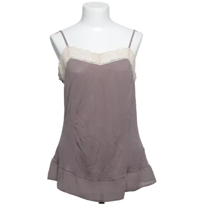 Top (Purple, Beige) from Tahari Elastane, Polyester, Viscose