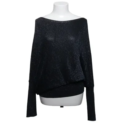 Sweater (Black) from Zara Knit Metallic fiber, Polyester, Viscose