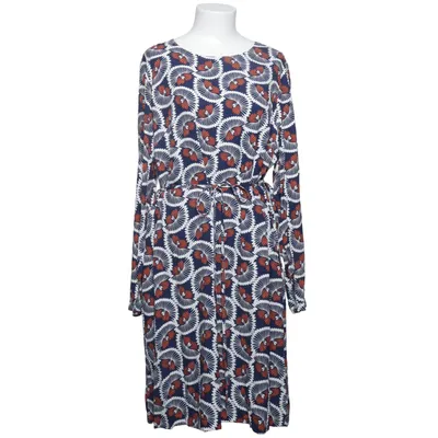 Jurk (Blauw, Oranje, Wit, Meerkleurig) van STOCKH LM Polyester, Viscose