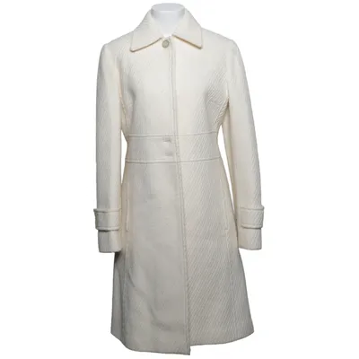 Manteau (Blanc, Beige) de New York & Company Laine, Polyester