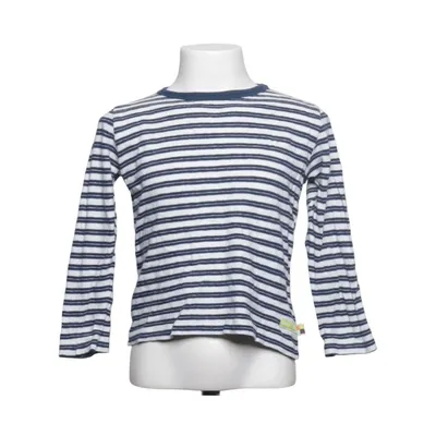 Langarmshirt (Blau, Weiß) von Loud + Proud Leinen, Bio-Baumwolle