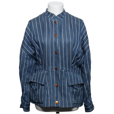 Jacket (Blue, White) from Rodebjer Cotton, Linen, Viscose