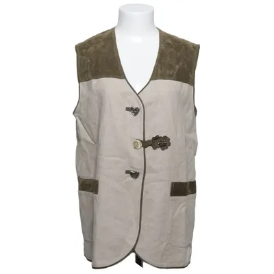 Gilet (Beige, Groen) van Your Sixth Sense Acryl, Katoen, Linnen, Viscose