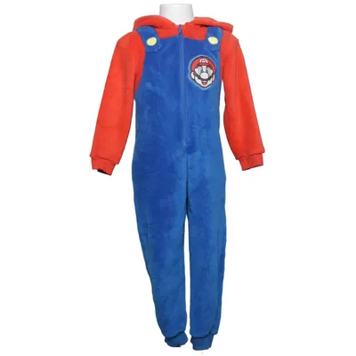 Mjukisdräkt (Blå, Röd) från Super Mario Polyester
