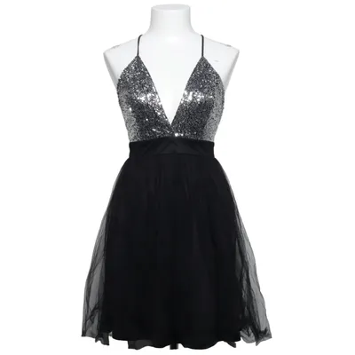 Cocktail dress (Black, Silver) from Double Crazy Polyamide, Polyester