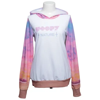 Hoodie (White, Multicolored) from Topy Elastane, Polyester