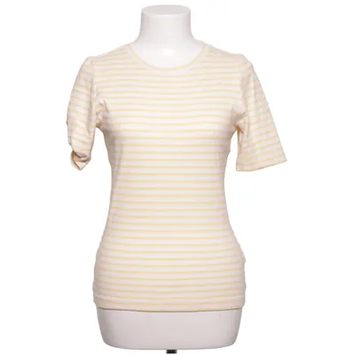 T-shirt (Jaune, Blanc) de Knowledge Cotton Apparel Élasthane, Coton biologique
