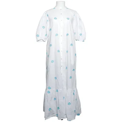 Maxi dress (White, Blue) from Splash Cotton