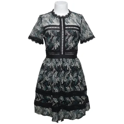 Jurk (Zwart, Groen, Wit) van Malina Polyester