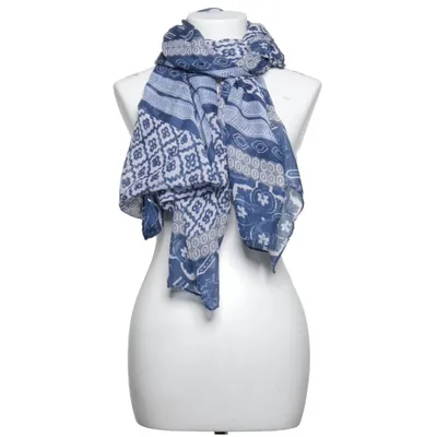 Shawl (Blue, White) from Seven East Polyester