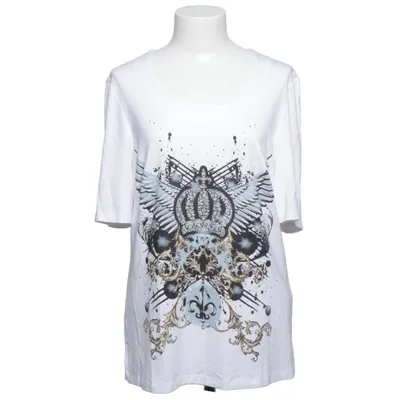 T-shirt (Blanc, Multicolore) de Pompoos Élasthane, Viscose