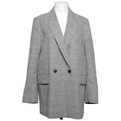 Blazer (Gris, Multicolore) de H&M Élasthane, Polyester, Viscose