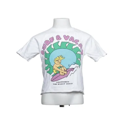 T-shirt (Wit, Meerkleurig) van Zara Katoen