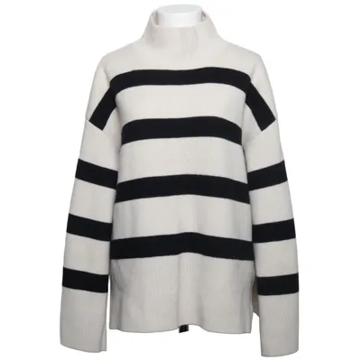 Rollkragenpullover (Weiß, Schwarz) von H&M Premium Quality Wolle, Polyamid, Elasthan