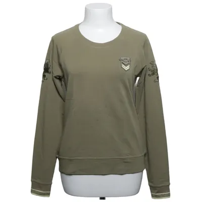 Sweatshirt (Groen) van Aeronautica Militare Katoen, Elastaan