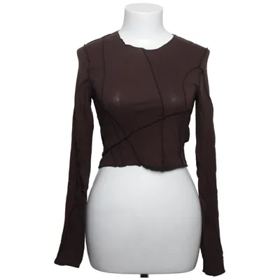 Long sleeve T-shirt (Brown) from Weekday Cotton, Elastane, Viscose