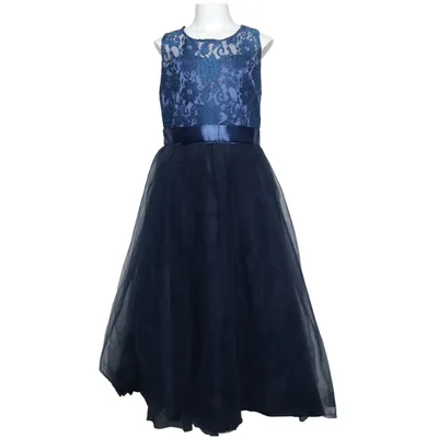 Flower girl dress (Blue) from Ai Meng Baby Cotton, Polyester