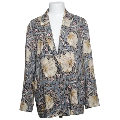 Blazer (Blue, Multicolored) from William Morris & Co. x H&M Viscose, Lyocell, Polyester