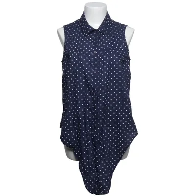 Haut (Bleu, Blanc) de Boule Coton