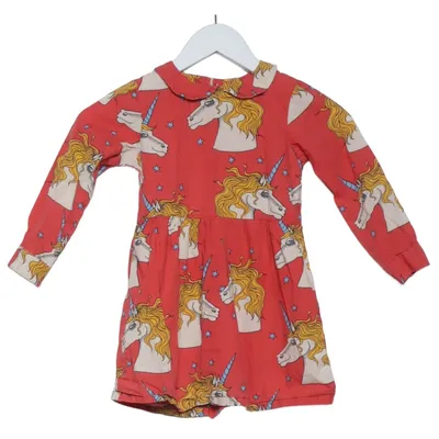 Dress (Red, Multicolored) from Mini Rodini Cotton