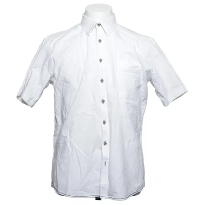 Short sleeve shirt (White, Blue) from Jack's Sportswear Cotton