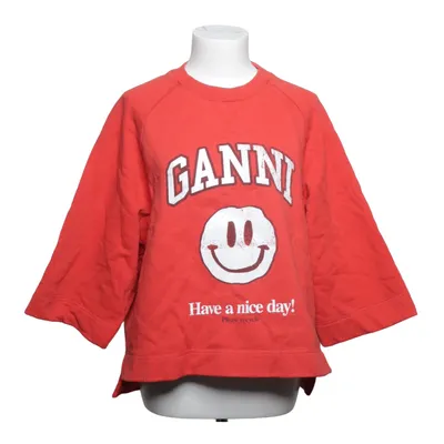 Sweatshirt (Red) from Ganni Recycled cotton, Recycled polyester