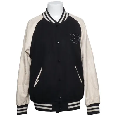 Collegejacka (Svart, Beige) från Iets Frans Akryl, Bomull, Polyamid, Polyester, Polyuretan, Viskos, Ull