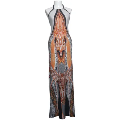 Maxi jurk (Oranje, Zwart, Wit) van Easy Wear Elastaan, Viscose