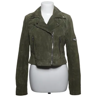 Veste de motard (Vert) de Livelo Cuir, Polyester