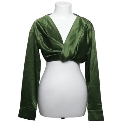Crop top (Groen) van PrettyLittleThing Elastaan, Polyester