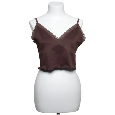 Crop top (Marron) de Divided by H&M Élasthane, Polyamide, Polyester