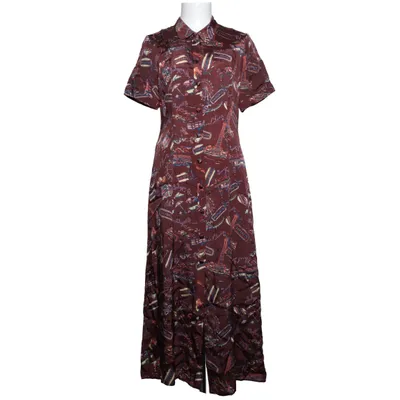 Shirt dress (Multicolored, Red) from Alexachung Cupro, Viscose