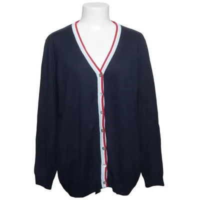 Cardigan (Bleu, Rouge, Blanc) de Paola! Acrylique, Coton