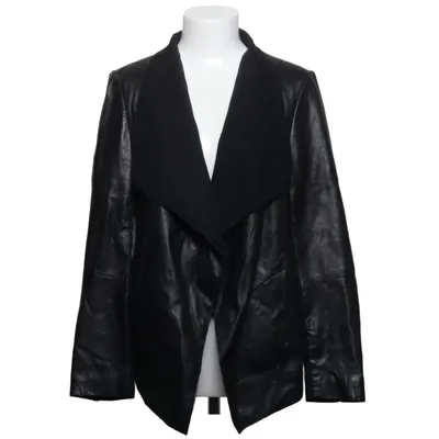 Läderjacka (Svart) från DKNY Bomull, Elastan, Skinn, Polyester