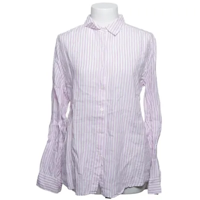 Shirt (Wit, Lila) van Uniqlo Linnen