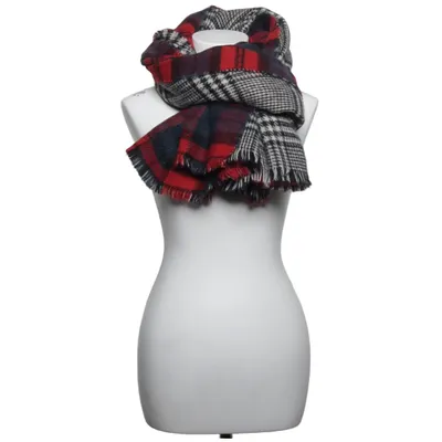 Scarf (Black, White, Red) from Zara Accessories