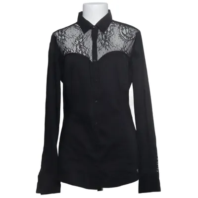 Blouse (Black) from Guess Cotton, Elastane, Polyamide