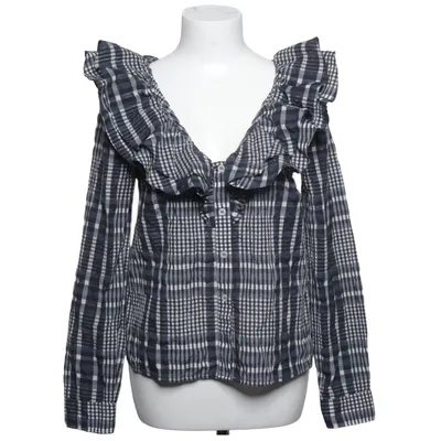 Blus (Svart, Vit) från Ganni Bomull, Polyamid, Polyester