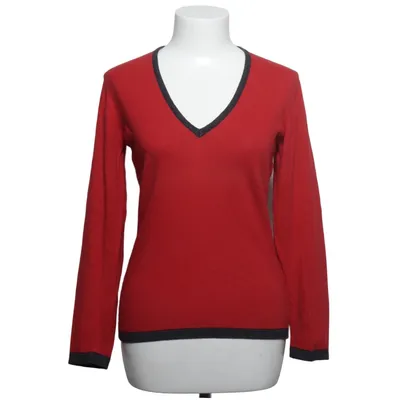 Pullover (Red, Gray) from Cashmere e Seta Angora, Cashmere, Polyamide, Silk, Viscose, Wool