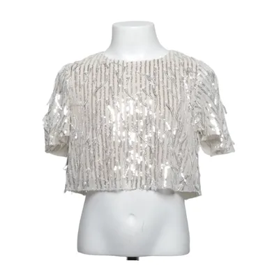 Top (Beige, Zilver) van Zara Viscose