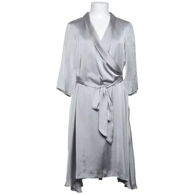 Wrap dress (Gray) from Daisy Grace Elastane, Polyester