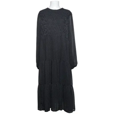 Dress (Black, White) from Ichi Polyester
