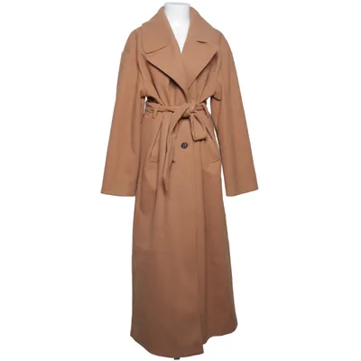 Frakke (Brun) fra YAS Genanvendt polyester, Uld