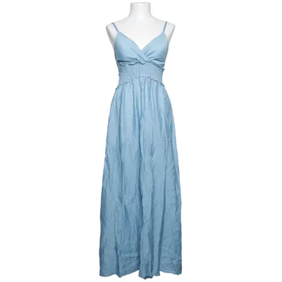 Långklänning (Blå) Polyester, Viskos