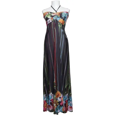Maxikjole (Sort, Flerfarvet) fra Sisters Point Elastan, Polyester