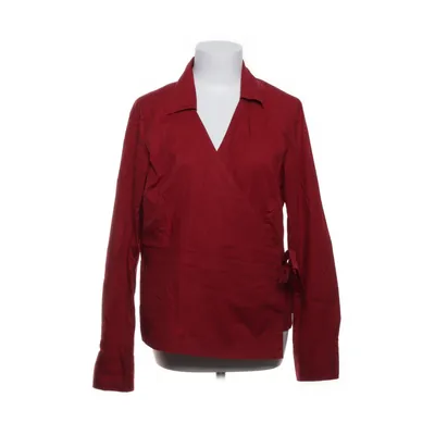 Wikkelblouse (Rood) van Wissmach Katoen, Elastaan