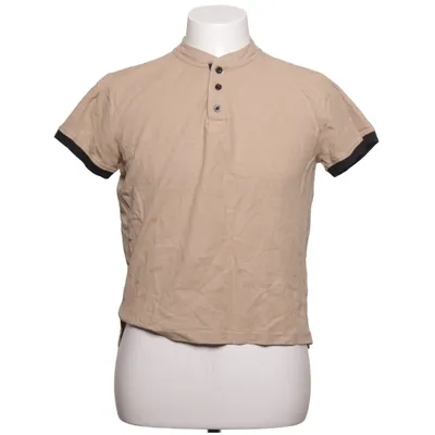 Henley shirt (Beige) van Ombre Katoen